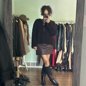 Cozy Dark Brown Teddy Jacket